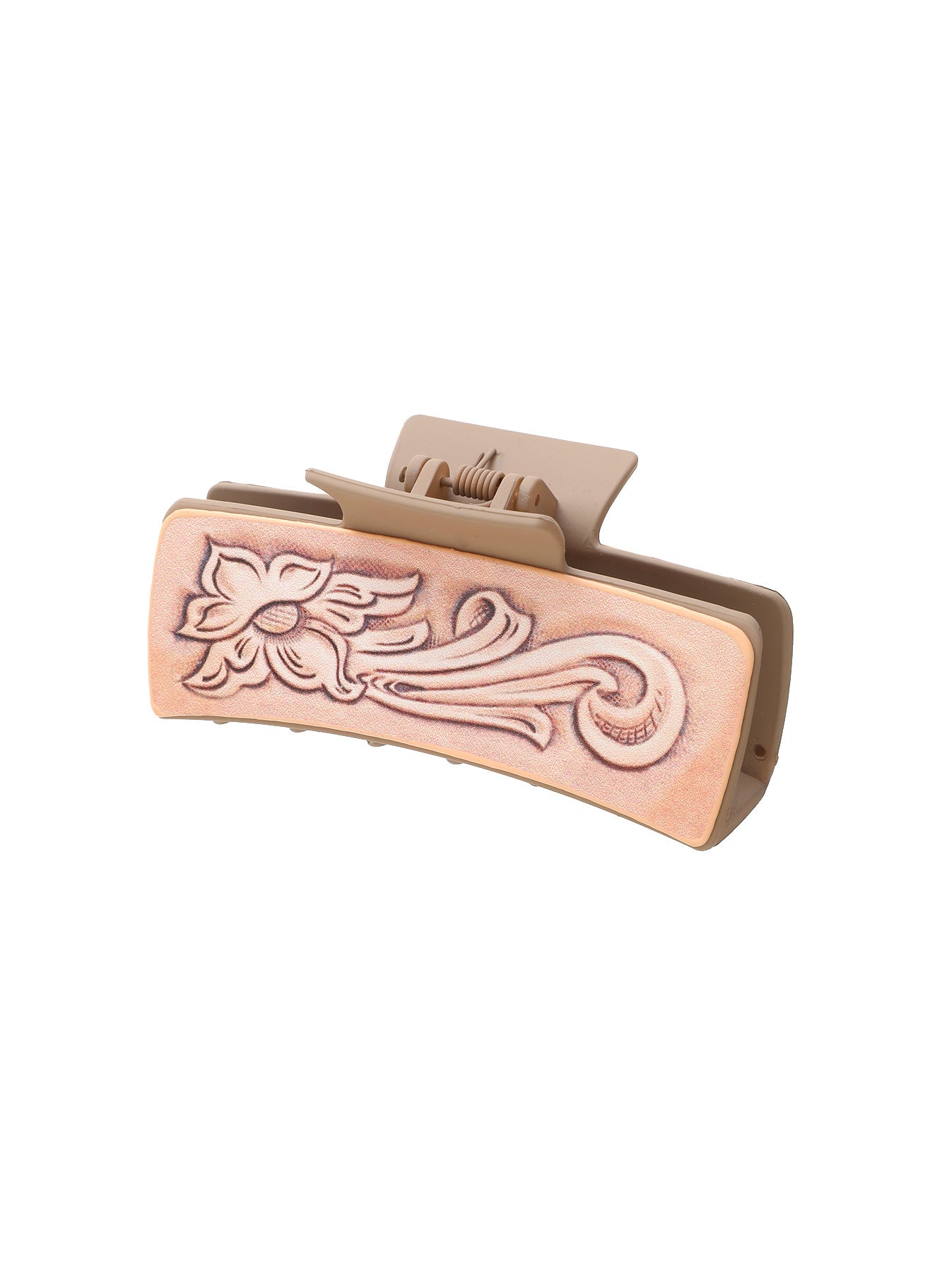 Wholesale Western Style Turquoise Cactus Leather Hairpin Shark Clip